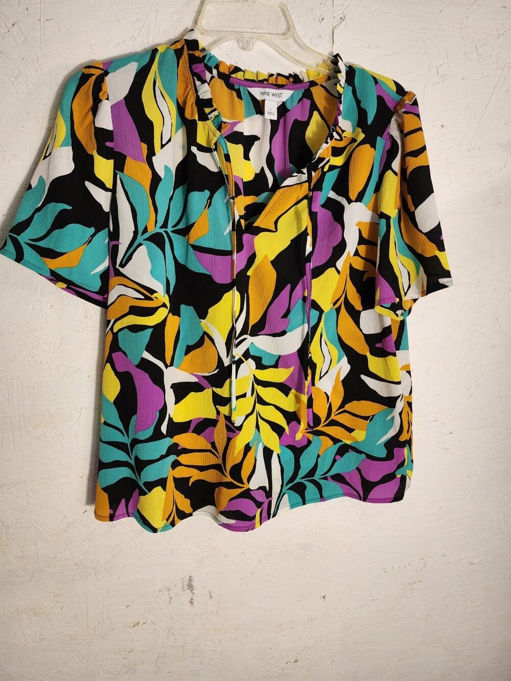 Nine West Blouse large Short Sleave